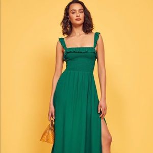 NWT Reformation Siesta Midi Dress in Serpentine